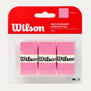 Wilson เทปพันด้าม / กริ๊ปพันด้ามไม้เทนนิส Pro Overgrip Perforated Racket Tennis  | Pink ( WRZ4005PK )