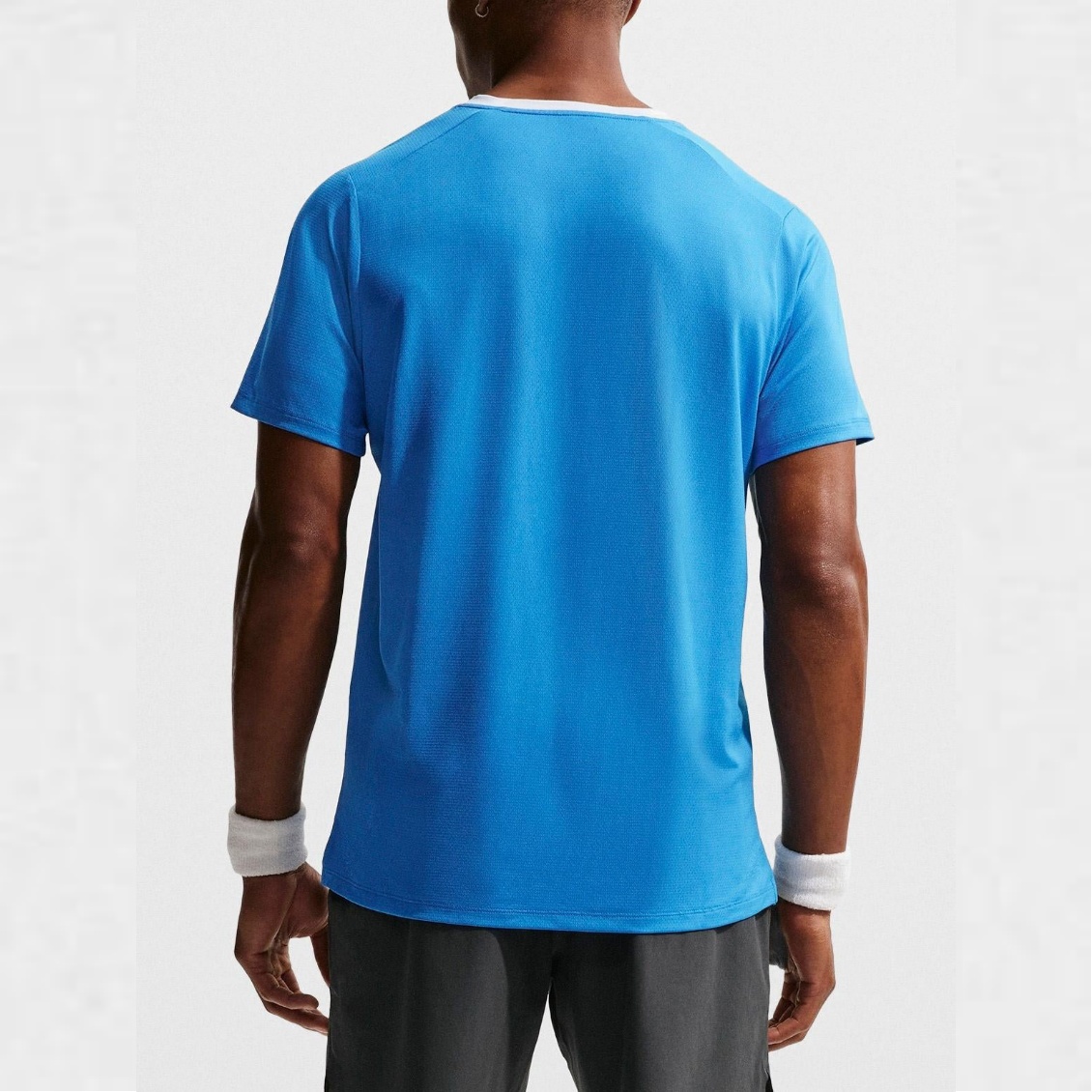 Nike เสื้อเทนนิสผู้ชาย Men's Summer Advantage Top | Blue ( FZ6910-435 ) - Image 2