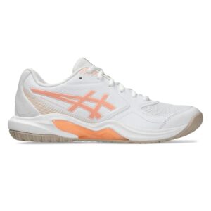 Asics รองเท้าเทนนิสผู้หญิง Gel-Dedicate 9 | White/Cantaloupe ( 1042A316-100 )