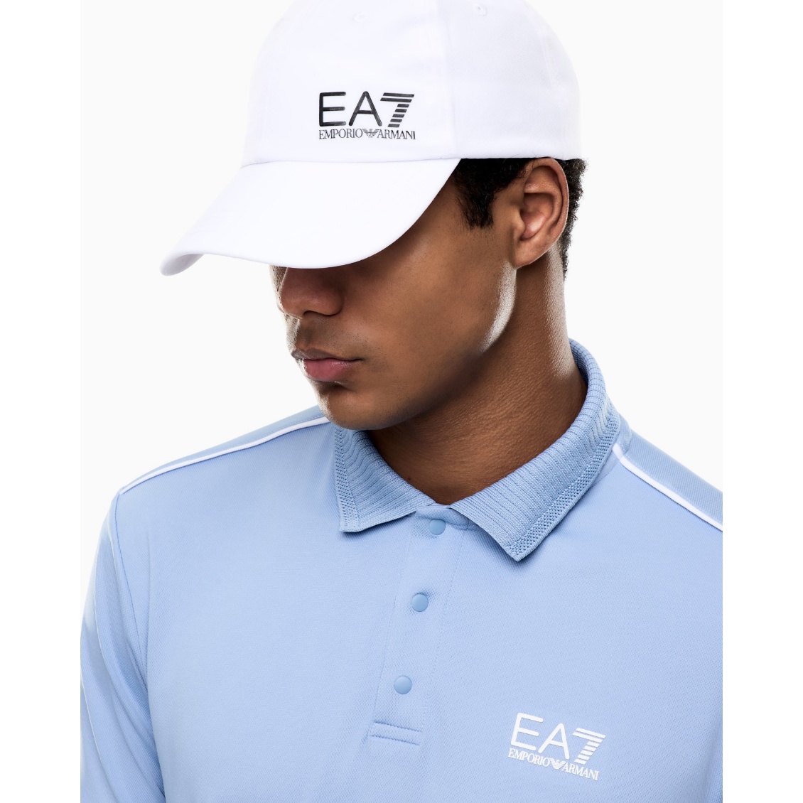 EA7 หมวกเทนนิส Tennis Pro Cap | White ( 7X000590AF22965M0003 ) - Image 5