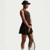 Nike ชุดเดรสเทนนิสผู้หญิง Women's Summer Slam Tennis Dress | Black/Light Crimson/White ( IH3765-010 ) - Image 7