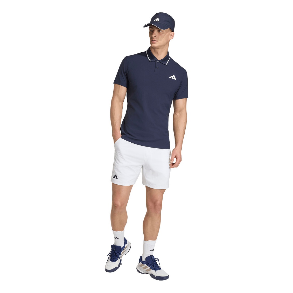 Adidas เสื้อเทนนิสผู้ชาย Climacool Freelift Polo Shirt Pro | Legend Ink ( KE6691 ) - Image 4