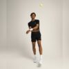 Wilson เสื้อเทนนิสผู้ชาย Serve Out Tee Top | Black ( WM00426511BKA ) - Image 9