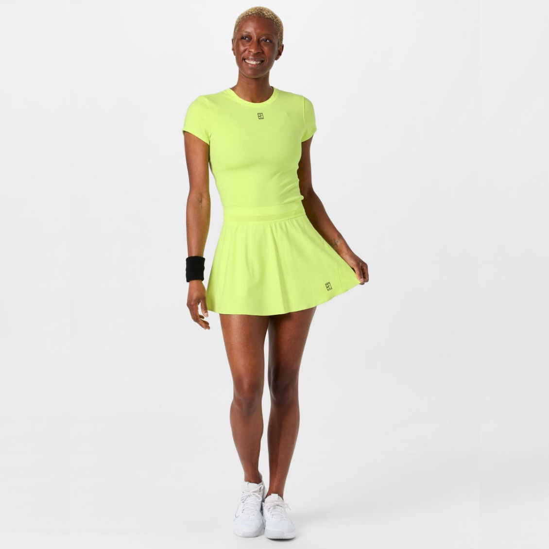 Nike กระโปรงเทนนิสผู้หญิง Women's Spring Advantage Ace Tennis Skirt | Lemon ( FZ6729-736 ) - Image 5