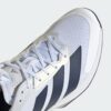 Adidas รองเท้าเทนนิสผู้ชาย Adizero Ubersonic 5 Clay Tennis Shoes | Cloud White / Dark Blue / Silver Metallic ( JR1738 ) - Image 10