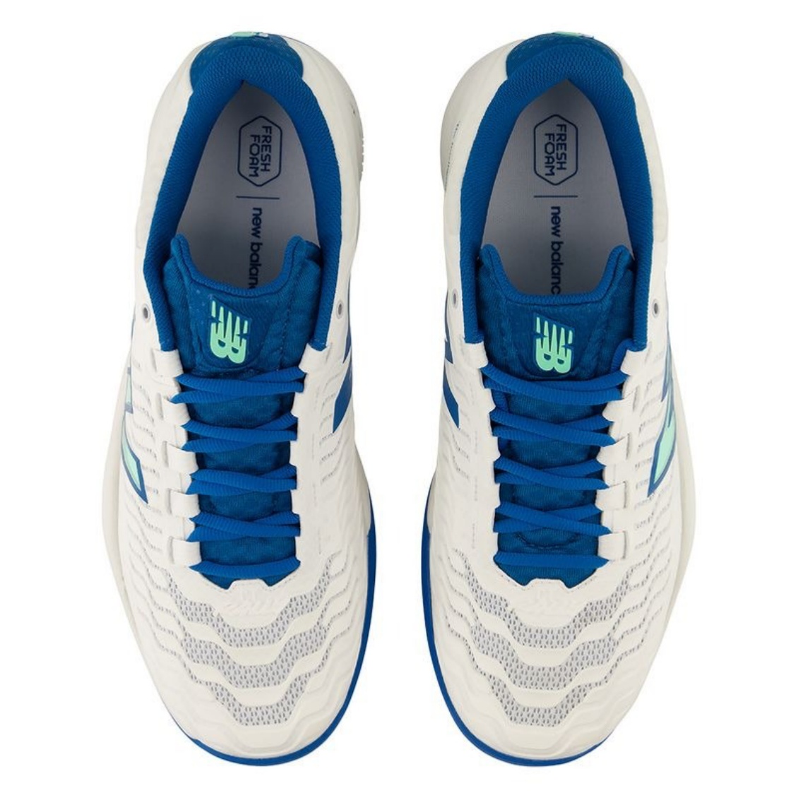 New Balance รองเท้าเทนนิสผู้ชาย Fresh Foam X CT-Rally v2 (D) | White / Blue ( MRAL5RF ) - Image 8