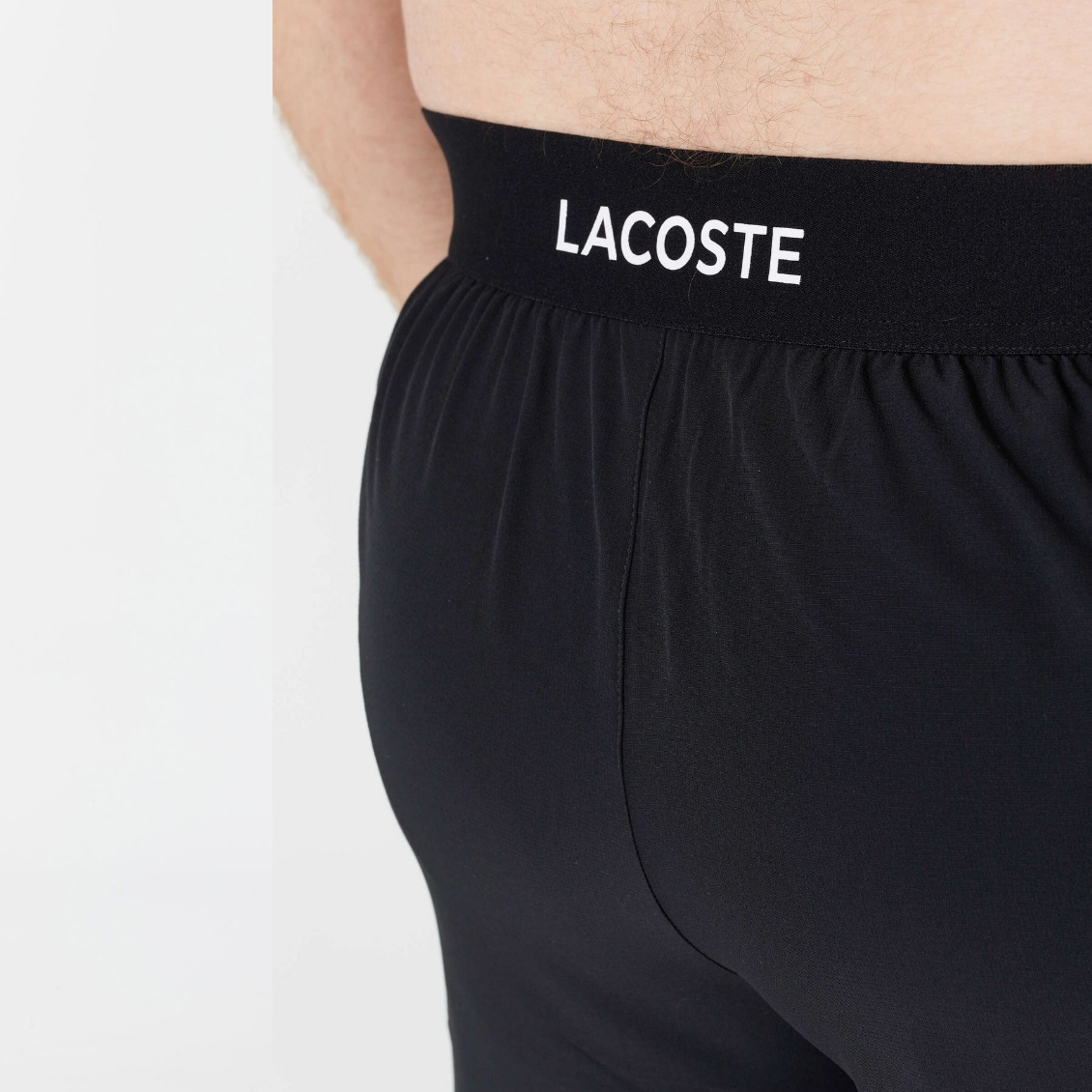 Lacoste กางเกงเทนนิสผู้ชาย Men's Core Short | Black ( GH6961-258 ) - Image 3
