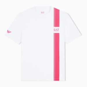 EA7 เสื้อเทนนิสผู้ชาย Ventus7 Techical Fabric T-Shirt | White ( 7M003405AF32367U0002 )