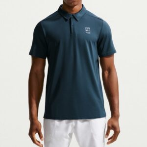 Nike เสื้อเทนนิสผู้ชาย Men's Court Advantage Tennis Polo | Armoury Navy/White/White ( FZ6907-478 )