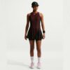 Nike ชุดเดรสเทนนิสผู้หญิง Women's Summer Slam Tennis Dress | Black/Light Crimson/White ( IH3765-010 ) - Image 5