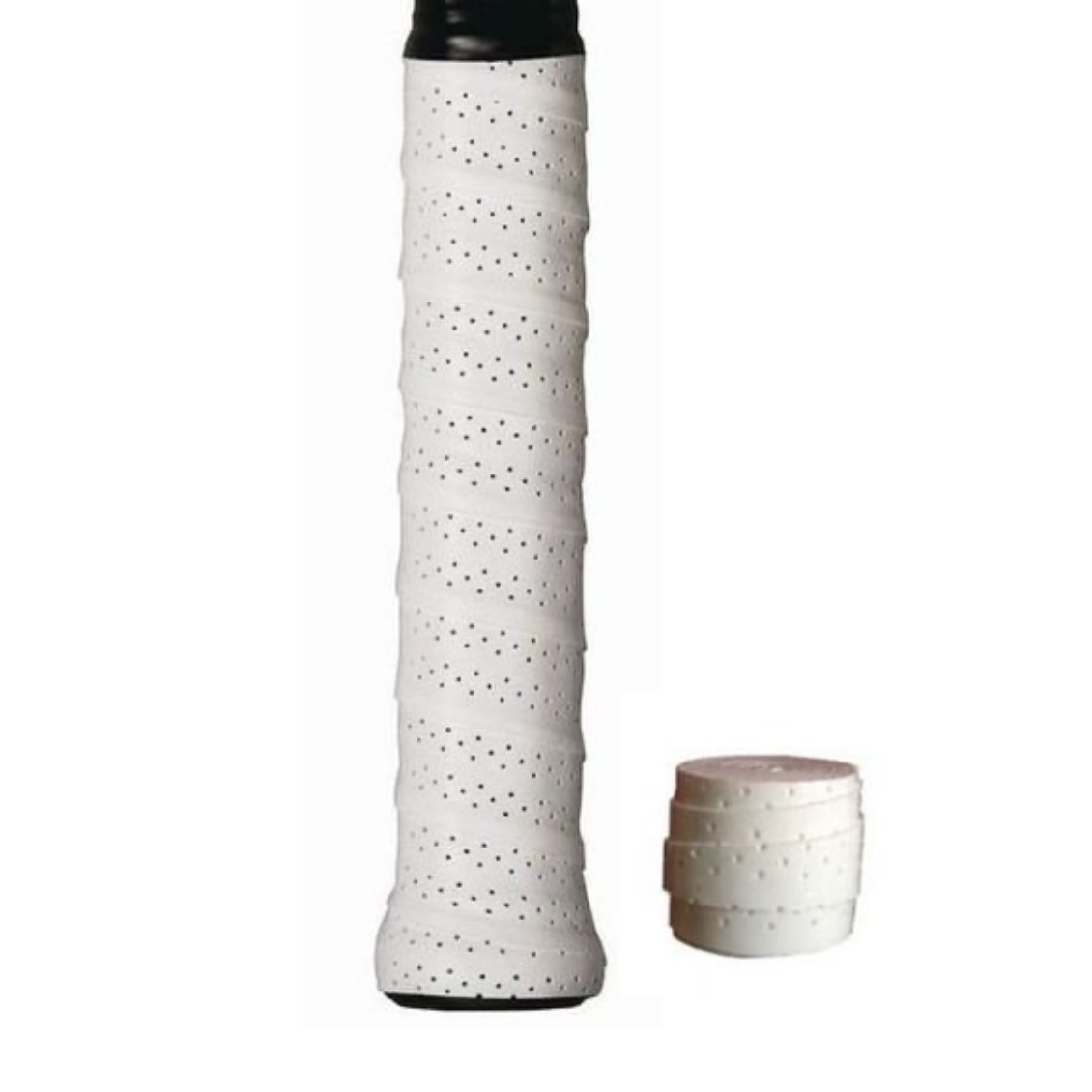 Wilson เทปพันด้าม/กริ๊ปพันด้ามไม้เทนนิส Pro Overgrip Perforated | White ( WR8438001001 ) - Image 3
