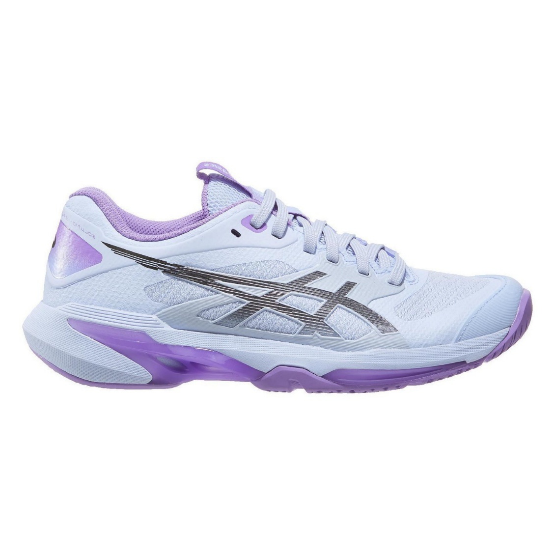 Asics รองเท้าเทนนิสผู้หญิง Solution Speed FF 4 Night Energy | Blue Fade/Gunmetal ( 1042A313-400 )
