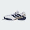 Adidas รองเท้าเทนนิสผู้ชาย Adizero Ubersonic 5 Clay Tennis Shoes | Cloud White / Dark Blue / Silver Metallic ( JR1738 ) - Image 7