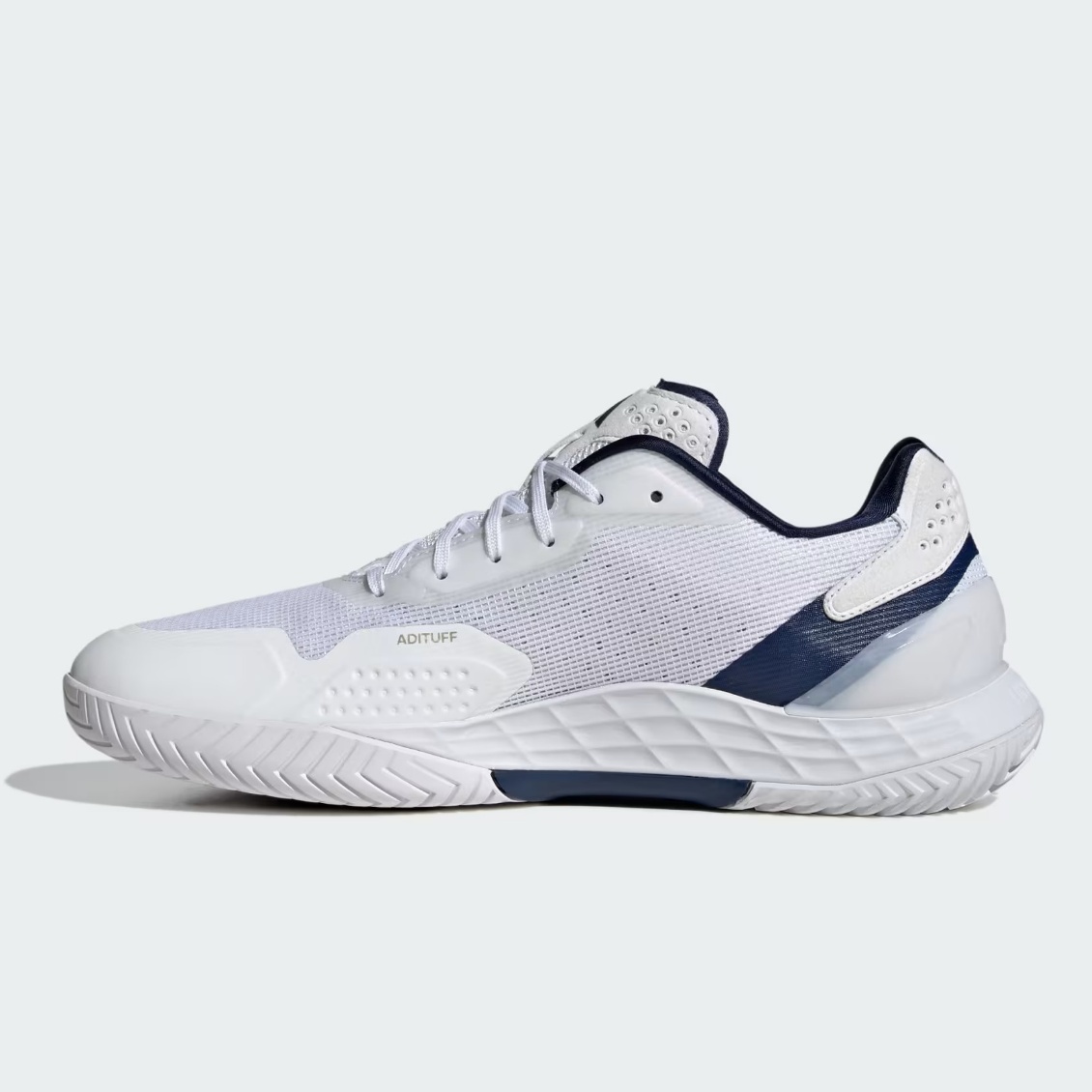 Adidas รองเท้าเทนนิสผู้ชาย Defiant Speed 2 | Cloud White / Dark Blue / Core Black ( JR1746 ) - Image 8