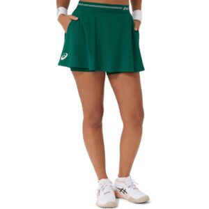 Asics กระโปรงเทนนิสผู้หญิง Women's Game Skirt | Jewel Green ( 2042A427-300 )