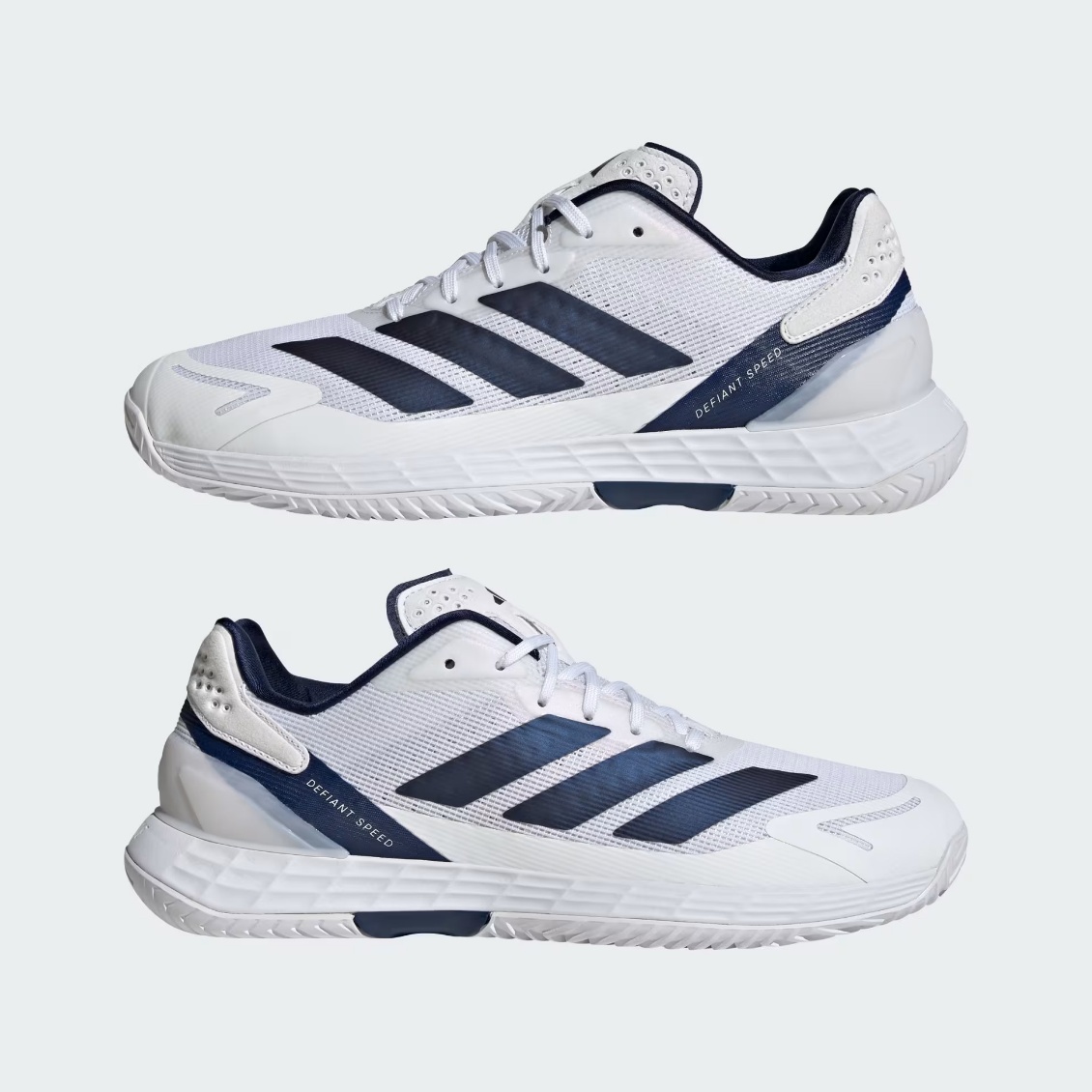 Adidas รองเท้าเทนนิสผู้ชาย Defiant Speed 2 | Cloud White / Dark Blue / Core Black ( JR1746 ) - Image 3