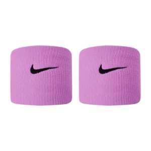 Nike ปลอกรัดข้อมือเทนนิสแบบสั้น Swoosh Premier Dri-FIT Wristbands 2-Pack Wrist Band | Light Magenta/White ( N0002467-526 )
