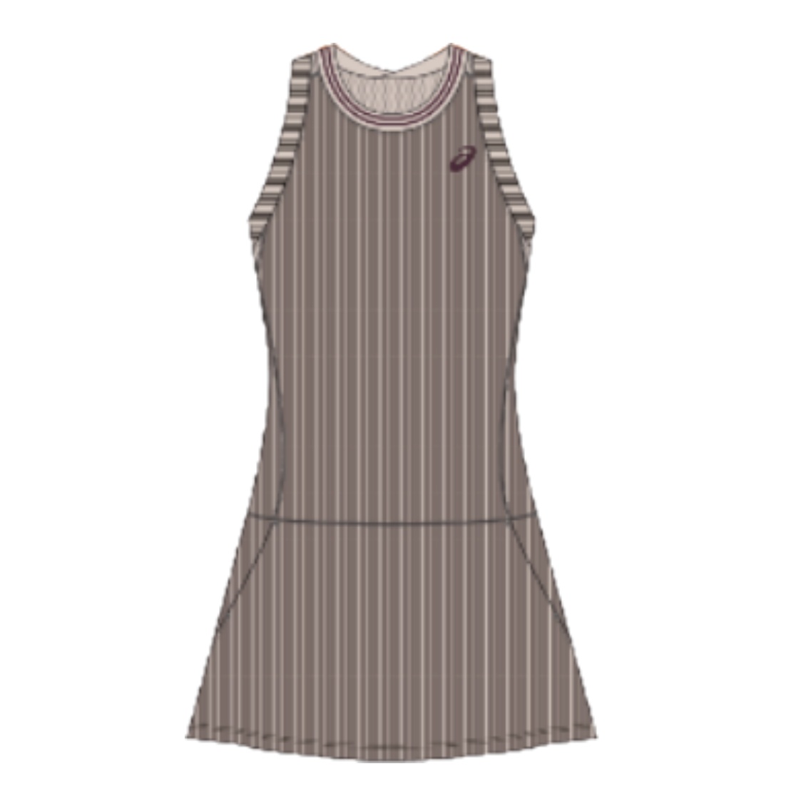 Asics ชุดเดรสเทนนิสผู้หญิง Women's Game Dress | Soft Oat ( 2042A444-250 )
