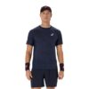 Asics เสื้อเทนนิสผู้ชาย Men’s Match Jacquard SS Top | Midnight ( 2041A419-400 )