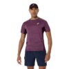 Asics เสื้อเทนนิสผู้ชาย Men’s Match Jacquard SS Top | Dark Aubergine ( 2041A419-500 ) - Image 2