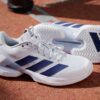 Adidas รองเท้าเทนนิสผู้หญิง Adizero Ubersonic 5 Tennis Shoes | Cloud White / Dark Blue / Crystal Sky ( JR1757 ) - Image 8