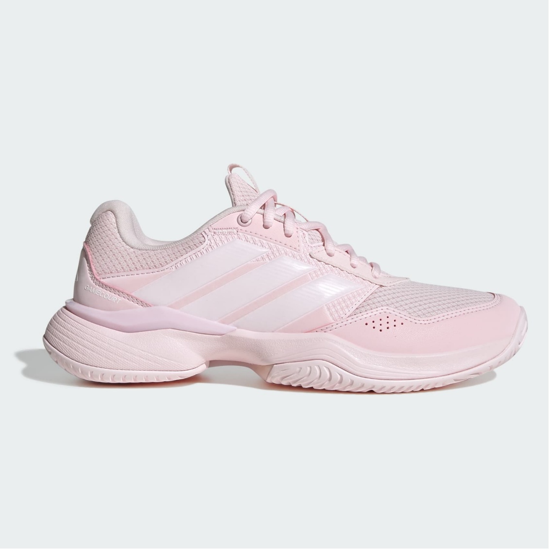 Adidas รองเท้าเทนนิสผู้หญิง Gamecourt 3 All Court Tennis Shoes | Distilled Pink / Distilled Pink / Cloud White ( KI3599 )