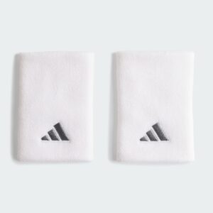 Adidas ปลอกรัดข้อมือเทนนิสแบบยาว Tennis Wristband Large | White / Iron Metallic ( IA7545 )