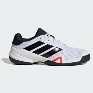 Adidas รองเท้าเทนนิสเด็ก Barricade Kids | Cloud White / Core Black / Lucid Red ( JQ9127 )
