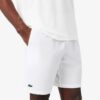 Lacoste กางเกงเทนนิสผู้ชาย Men's Tennis x Novak Djokovic Tennis Shorts | White ( GH7413-51 ) - Image 9