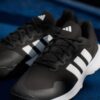 Adidas รองเท้าเทนนิสผู้ชาย Men's Gamecourt 2.0 Tennis Shoes | Core Black / Cloud White / Silver Metallic ( KI0780 ) - Image 10