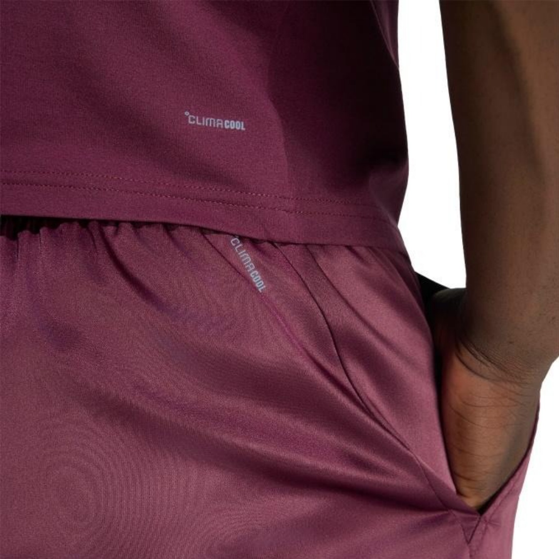 Adidas กางเกงเทนนิสผู้ชาย Climacool ERGO shorts Pro | Maroon ( KR0484 ) - Image 2
