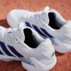 Adidas รองเท้าเทนนิสผู้หญิง Adizero Ubersonic 5 Tennis Shoes | Cloud White / Dark Blue / Crystal Sky ( JR1757 ) - Image 9