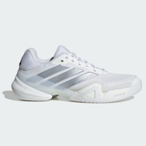 Adidas รองเท้าเทนนิสผู้ชาย Barricade 14 Tennis Shoes | Cloud White / Tech Grey Metallic / Maroon ( KK4377 )