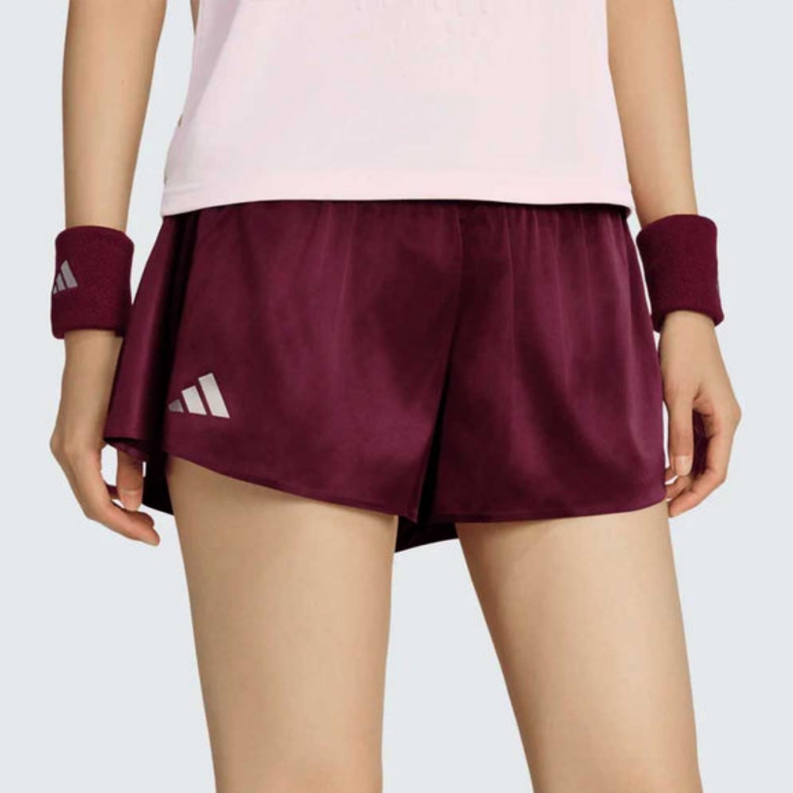 Adidas กางเกงเทนนิสผู้หญิง Tennis Short Pro | Maroon ( KV7704 )