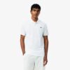 Lacoste เสื้อเทนนิสผู้ชาย Men's Tennis x Novak Djokovic On Court Polo Shirt | White ( DH9986-001 ) - Image 9