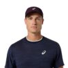 Asics เสื้อเทนนิสผู้ชาย Men’s Match Jacquard SS Top | Midnight ( 2041A419-400 ) - Image 6