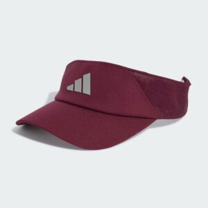 Adidas หมวกเทนนิส Climacool Visor | Maroon / Iron Metallic ( KV5288 )