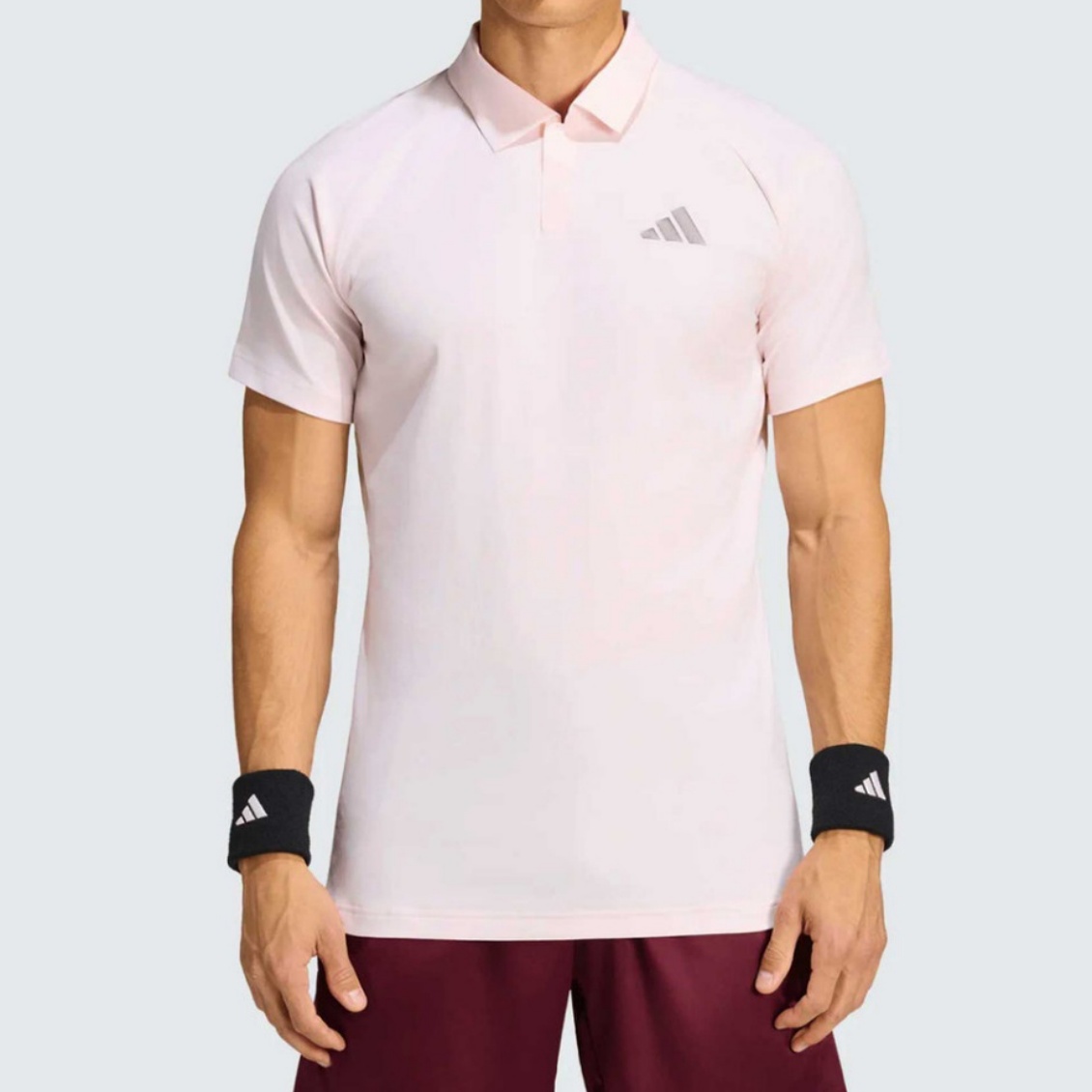 Adidas เสื้อเทนนิสผู้ชาย Freelift Polo Pro Shirt Pro | Distilled Pink ( KF7394 )
