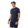 Asics เสื้อเทนนิสผู้ชาย Men’s Match Jacquard SS Top | Midnight ( 2041A419-400 ) - Image 5