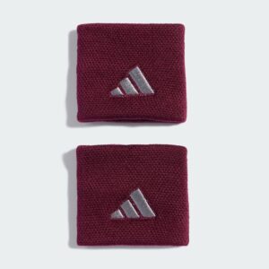 Adidas ปลอกรัดข้อมือเทนนิสแบบสั้น Tennis Wristband Small | Maroon / Iron Metallic ( KV7690 )