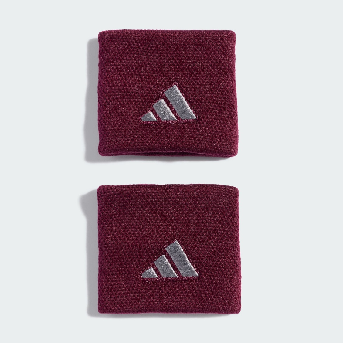 Adidas ปลอกรัดข้อมือเทนนิสแบบสั้น Tennis Wristband Small | Maroon / Iron Metallic ( KV7690 )