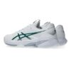 Asics รองเท้าเทนนิสผู้ชาย Solution Speed FF 4 | White / Pitch green ( 1041A532-103 ) - Image 3