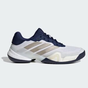 Adidas รองเท้าเทนนิสผู้ชาย Barricade 14 Tennis Shoes | Cloud White / Cyber Metallic / Dark Blue ( JR1743 )