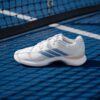 Adidas รองเท้าเทนนิสผู้หญิง Avacourt 3 | Core Black / Halo Blue / Beam Orange ( JP8858 ) - Image 7