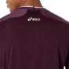 Asics เสื้อเทนนิสผู้ชาย Men’s Match Jacquard SS Top | Dark Aubergine ( 2041A419-500 ) - Image 6
