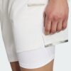 Adidas กางเกงเทนนิสผู้ชาย Climacool Shorts &amp; Inner Shorts Set | White ( KF5008 ) - Image 3