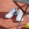 Adidas รองเท้าเทนนิสผู้หญิง Adizero Ubersonic 5 Tennis Shoes | Cloud White / Dark Blue / Crystal Sky ( JR1757 ) - Image 5