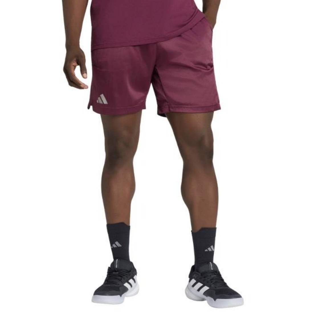 Adidas กางเกงเทนนิสผู้ชาย Climacool ERGO shorts Pro | Maroon ( KR0484 ) - Image 3