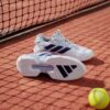 Adidas รองเท้าเทนนิสผู้หญิง Adizero Ubersonic 5 Tennis Shoes | Cloud White / Dark Blue / Crystal Sky ( JR1757 ) - Image 4