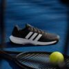 Adidas รองเท้าเทนนิสผู้ชาย Men's Gamecourt 2.0 Tennis Shoes | Core Black / Cloud White / Silver Metallic ( KI0780 ) - Image 2